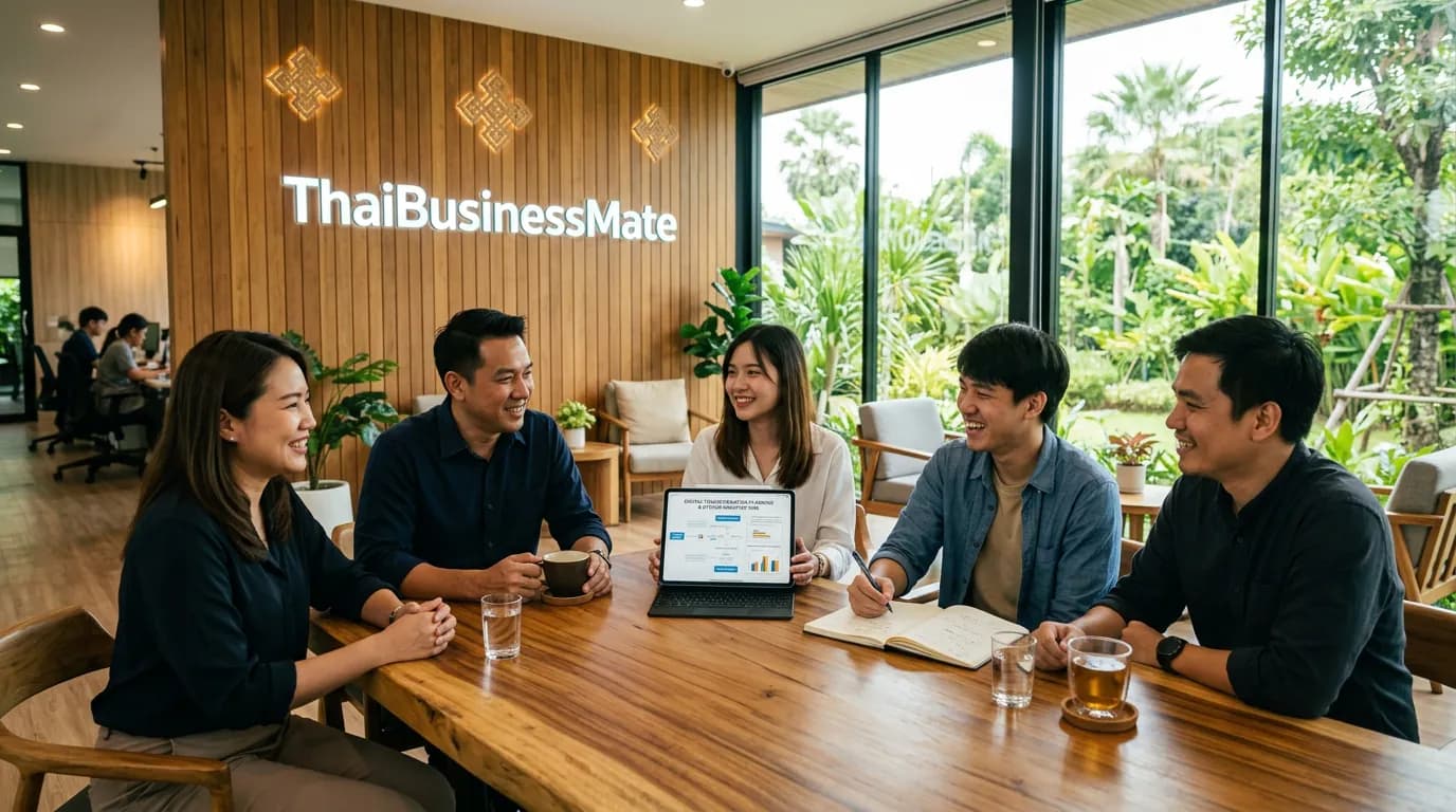 บรรยากาศออฟฟิศ ThaiBusinessMate ขอนแก่น ให้คำปรึกษาและวางแผนระบบซอฟต์แวร์ เว็บไซต์ และการตลาด