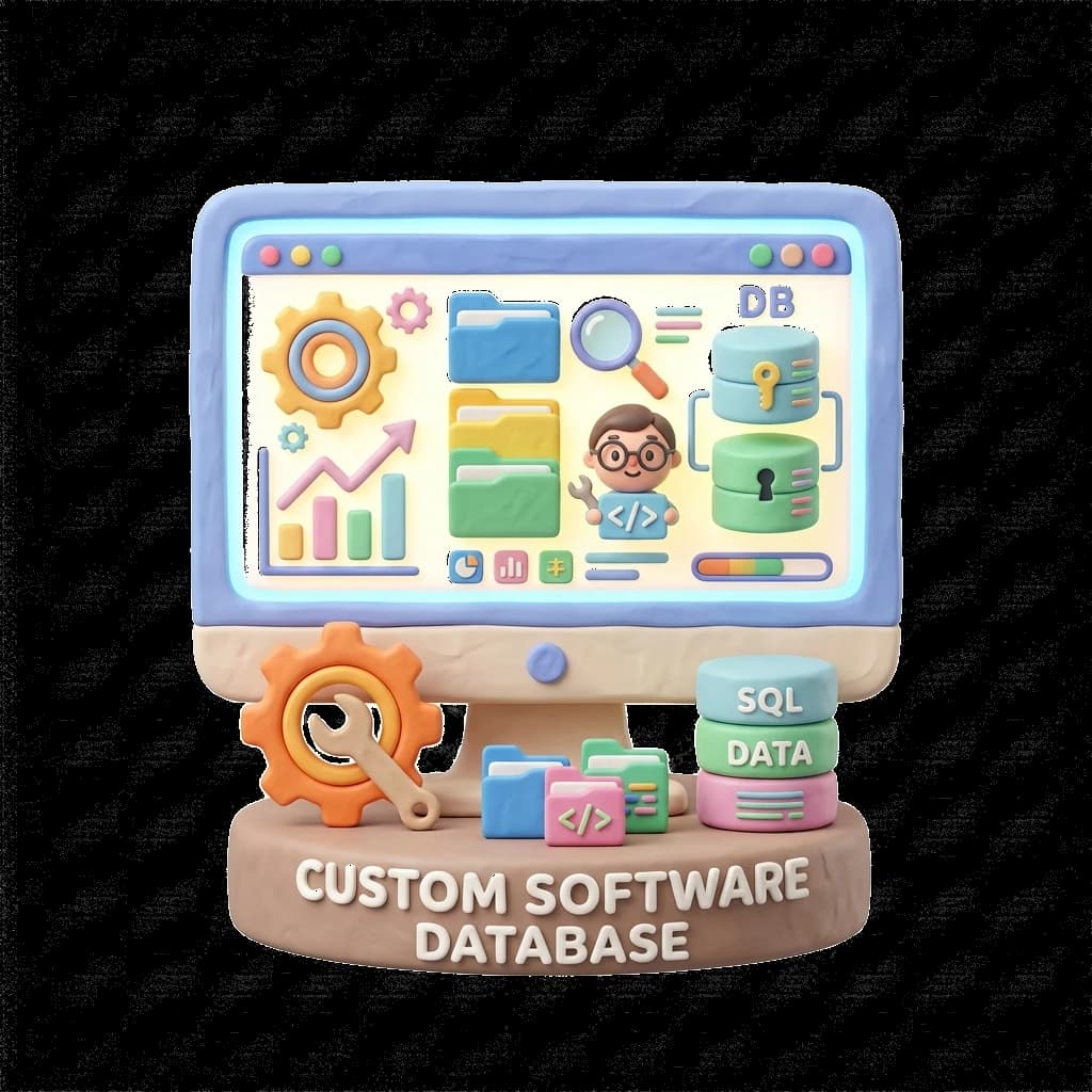 Custom app development service icon