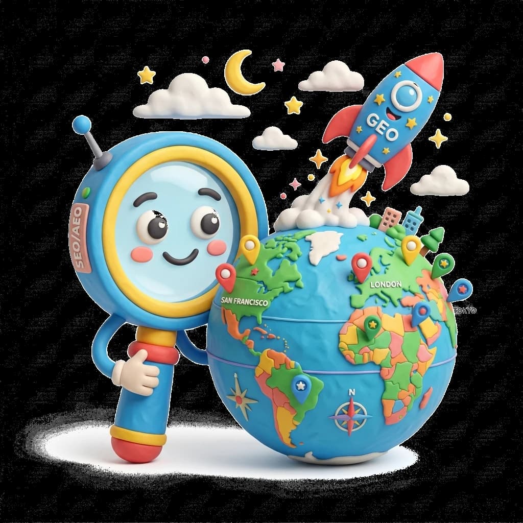 SEO, AEO & GEO marketing service icon